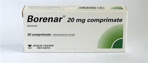 Borenar 20mg, 30 comprimate, Menarini。